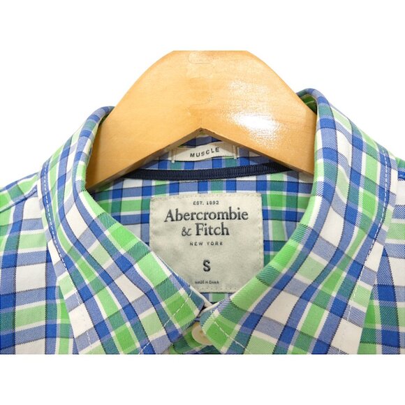 Abercrombie & Fitch Muscle Preppy Academia Office Button Down Long Sleeve Sz S - Picture 5 of 8